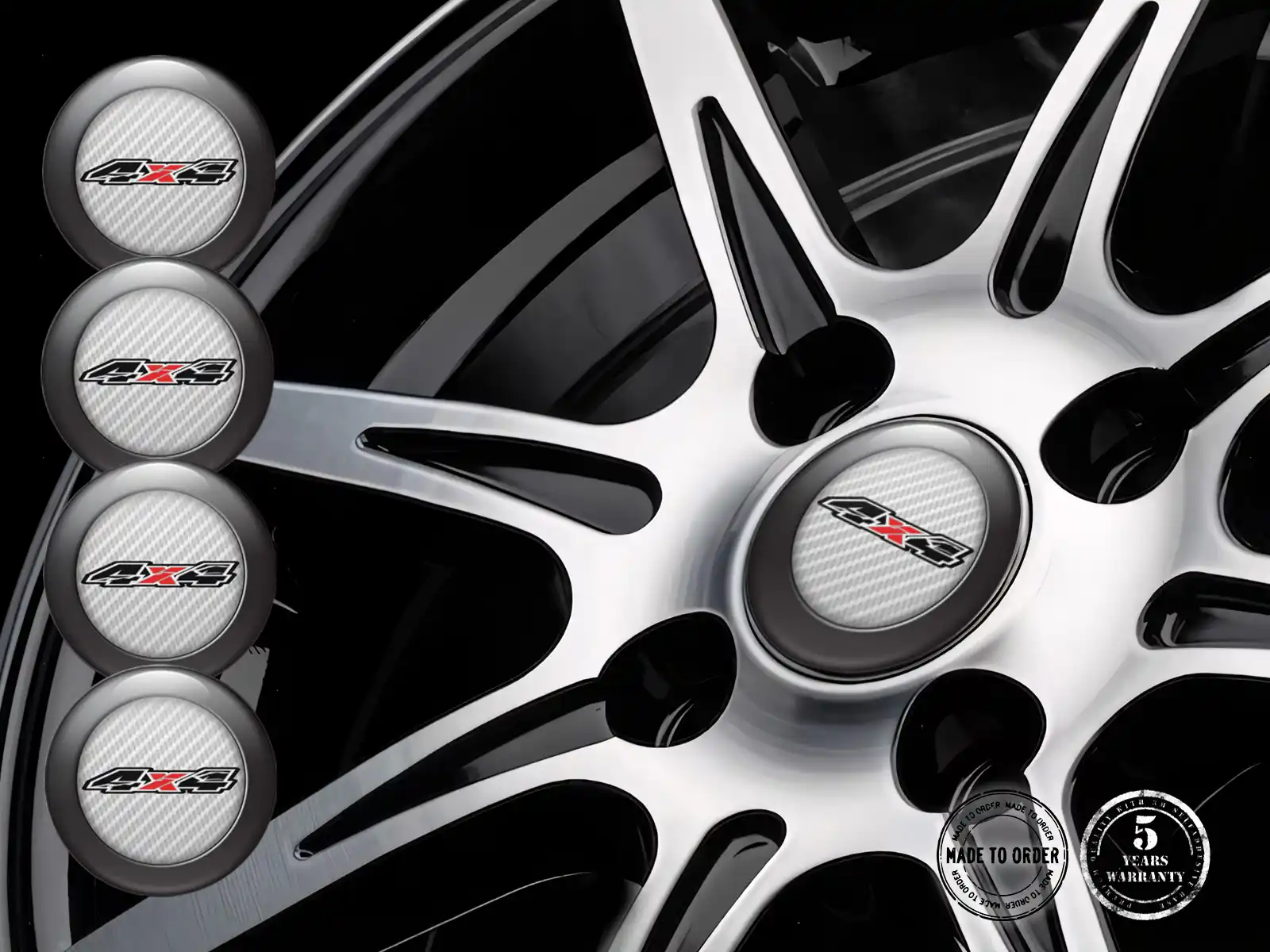 Calcomanías Tuning Aros Cúpula Racing Sport